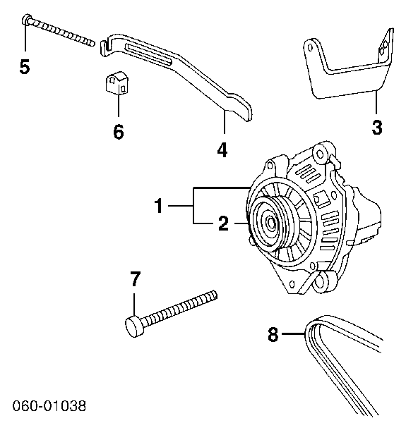 Генератор 3730038310 Hyundai/Kia