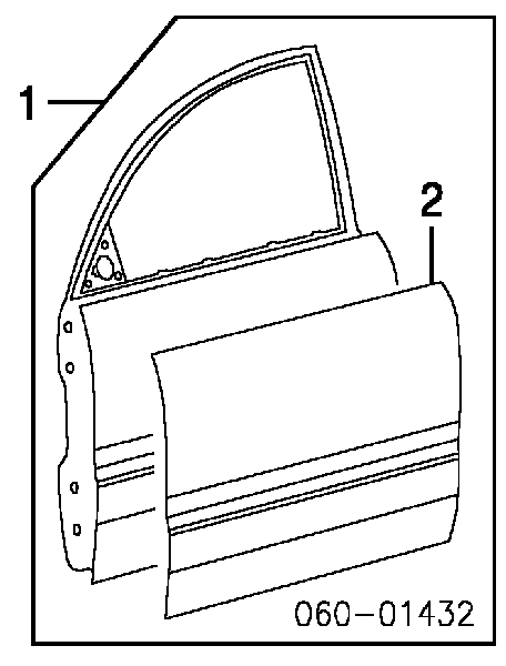 Двері передні, праві Hyundai Elantra (Хендай Елантра)
