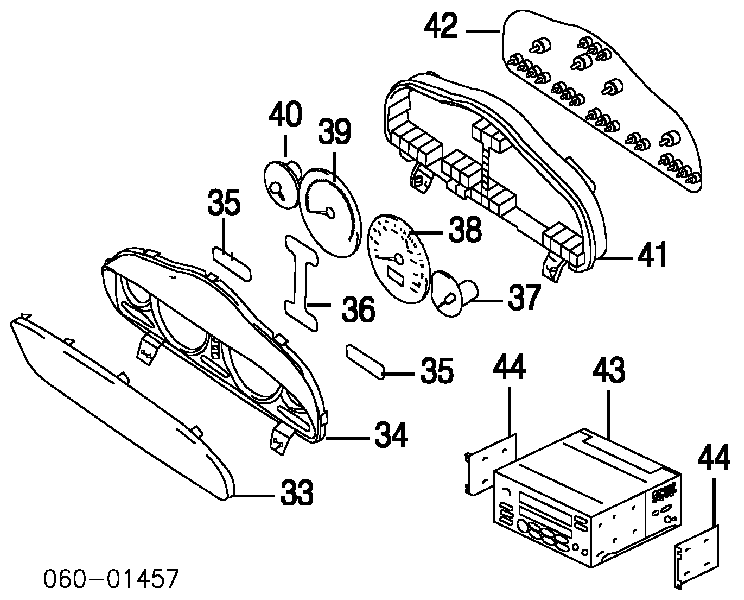 9436026050 Hyundai/Kia Скло щитка приладів