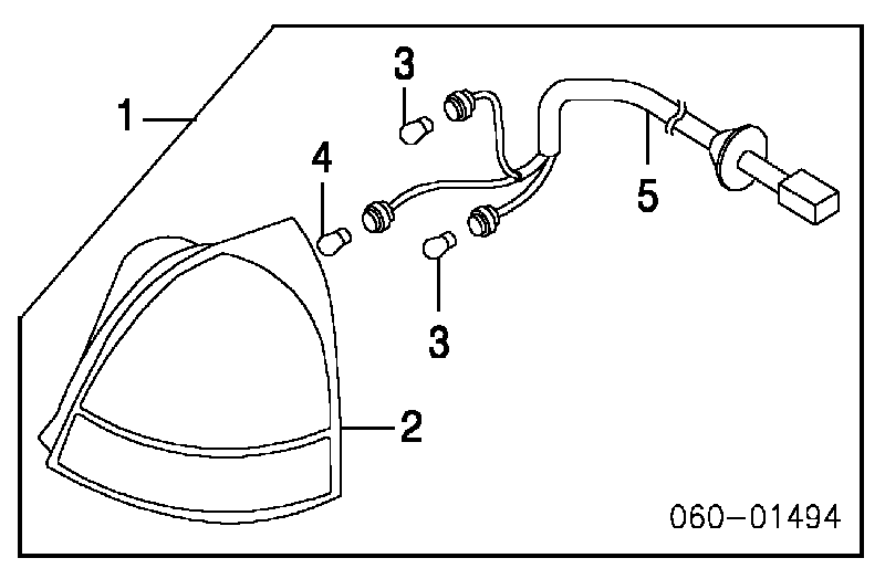Скло заднього ліхтаря, правого Hyundai Elantra (XD) (Хендай Елантра)