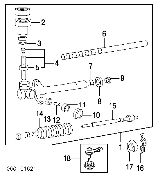 Сальник рульової рейки/механізму (див. типорозміри) Hyundai I10 (PA) (Хендай Ай 10)