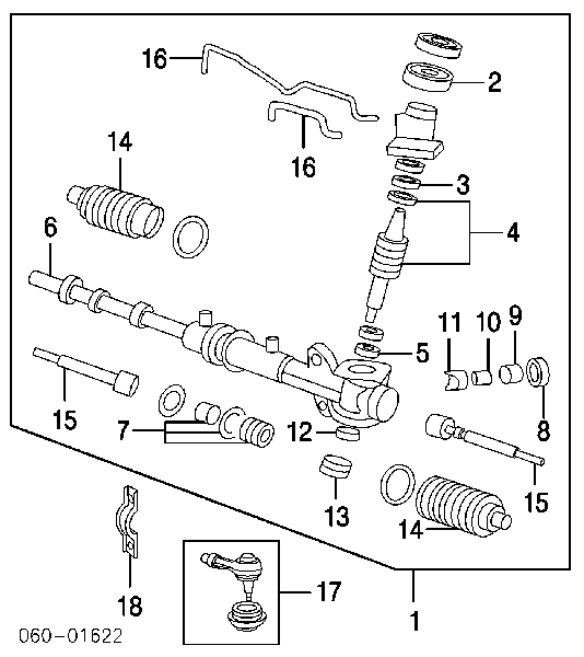 Купити 5775525000 Hyundai/Kia Тяга рульова поздовжня