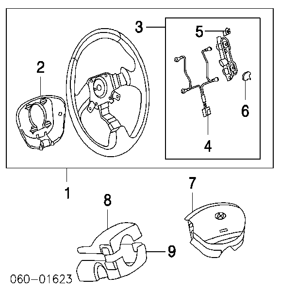 5610025501LT Hyundai/Kia Рульове колесо
