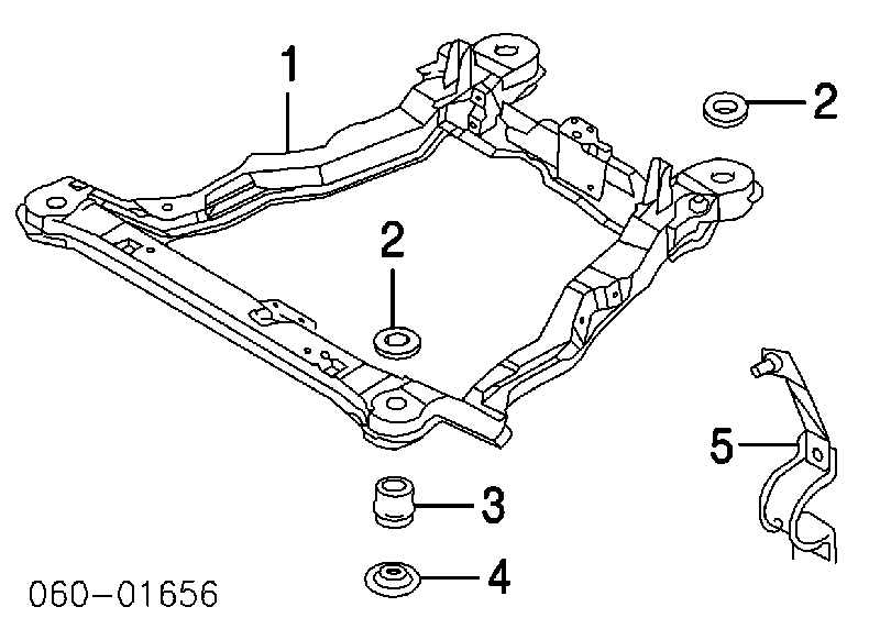 Амортизатор-демпфер передньої балки Hyundai Santa Fe 1 (SM) (Хендай Санта фе)