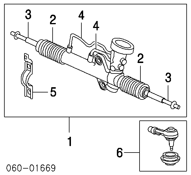 Купити 577002D000 Hyundai/Kia Рульова рейка