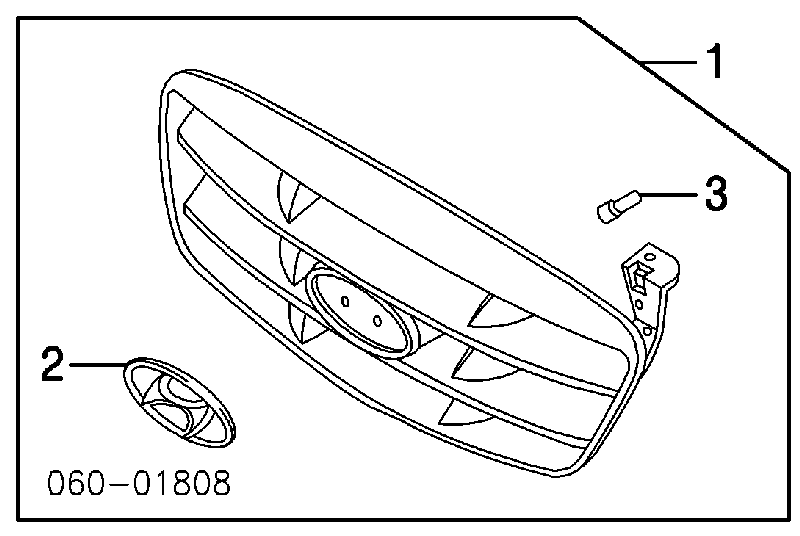 Облицювання радіатора Hyundai/Kia 863502D220 ціна, від 19.38 USD