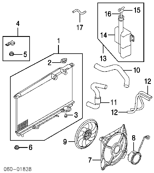 Подушка кріплення радіатора верхня 253353D000 Hyundai/Kia