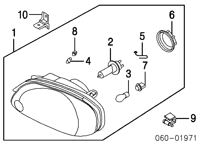 Фара комбінована, передня Hyundai/Kia 9210225550
