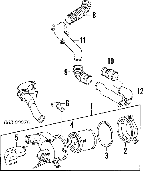 Фільтр повітряний 1780187601 Daihatsu