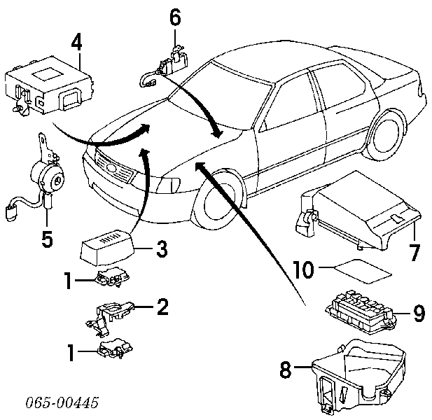 Реле фар передніх Toyota Corolla (E8) (Тойота Королла)