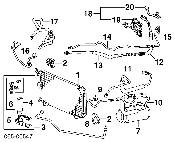 Компресор кондиціонера 8841050040 Toyota