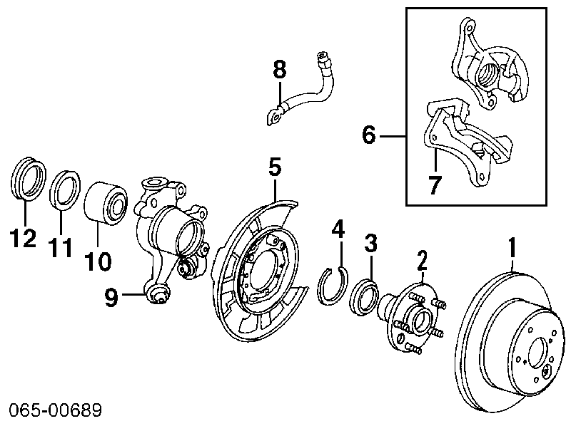 Колодки гальмові задні, дискові 0446624020 Toyota