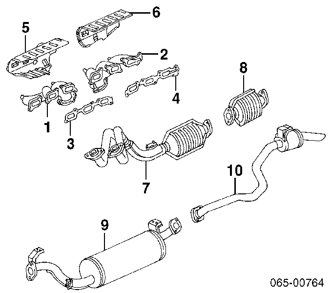 Прокладка колектора 1717366020 Toyota