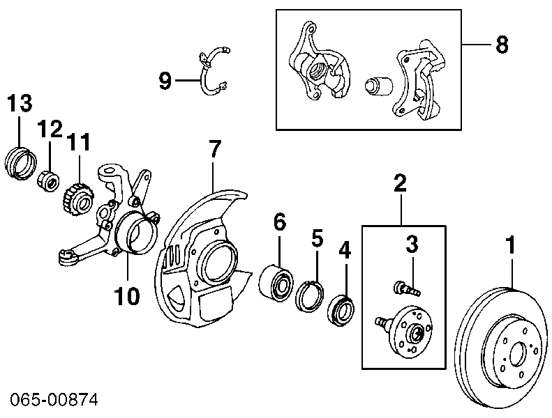 0446524010 Toyota Передні гальмівні колодки