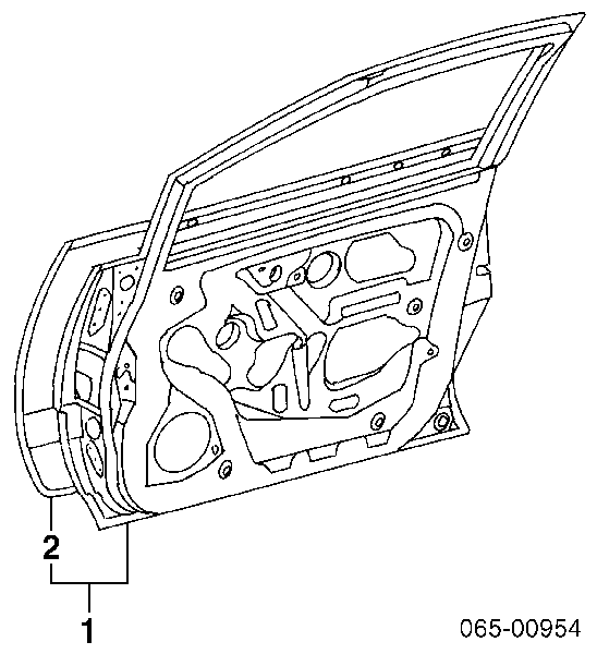 Двері передні, ліві Lexus RX (U1_) (Лексус RX)