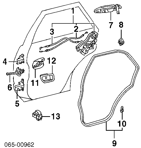 Кнопка вмикання двигуна склопідіймача задня Lexus GS (JZS160) (Лексус GS)