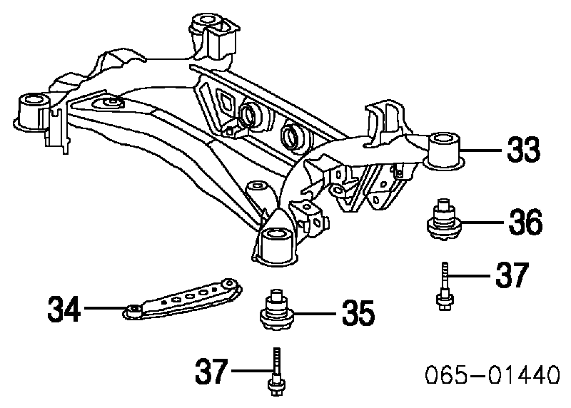 5120650040 Toyota Підвіска задня