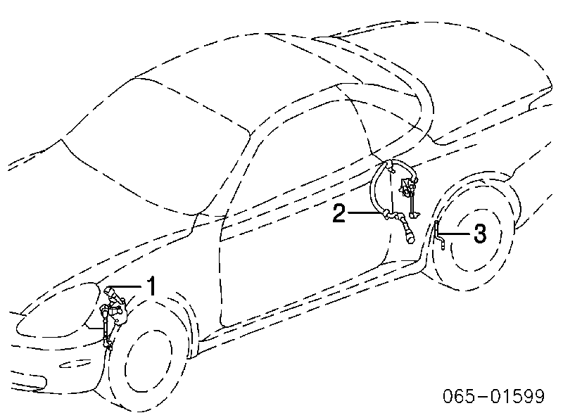 Купити GS1F5122YC Mazda Датчик рівня положення кузова, задній