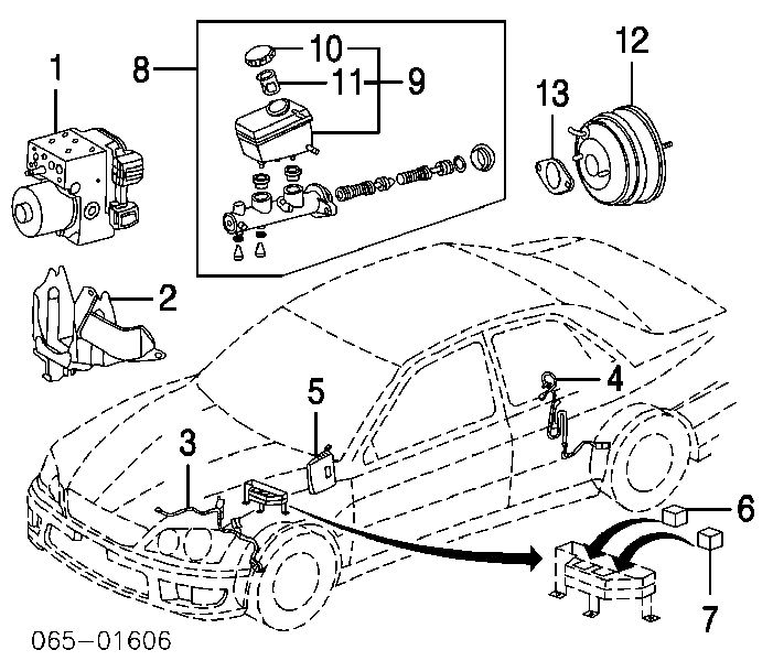 ADT37146 Blue Print Датчик АБС (ABC) передній, лівий