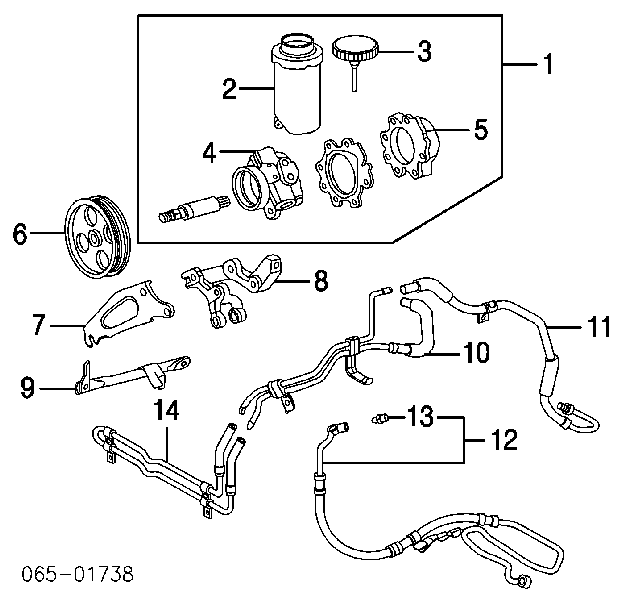 4432053030 Toyota Насос гідропідсилювача