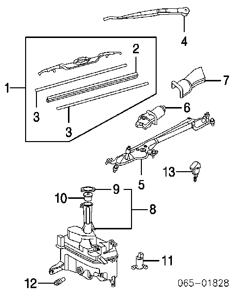 8531530300 Toyota Бачок склоомивача