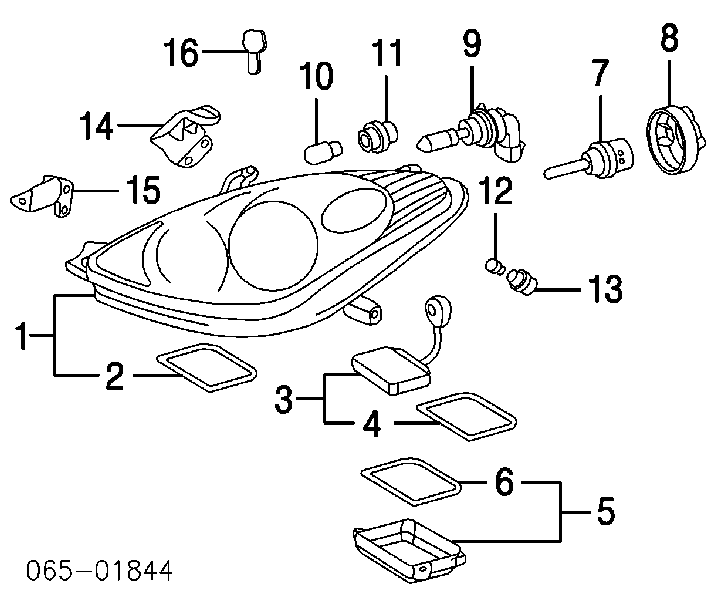 Лампочка ксеноновая 9098120001 Toyota