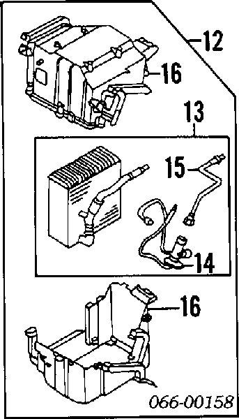 Радіатор кондиціонера салонний, випарник на Infiniti G (P10)