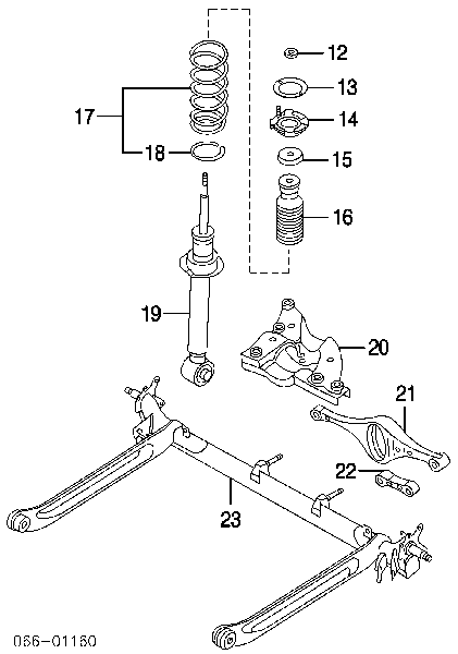 Амортизатор задній 562106Y425 Nissan/Infiniti