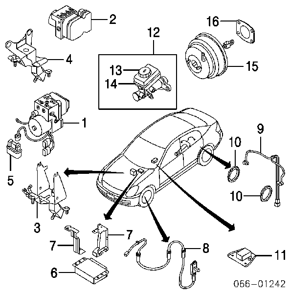 Датчик АБС (ABS) задній Nissan/Infiniti 47900AL505 ціна, від 31.15 USD
