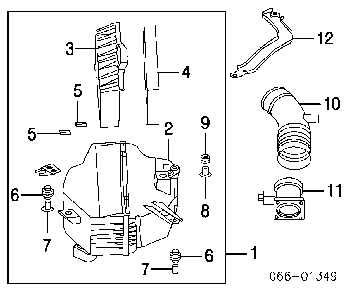 Елемент повітряного фільтра Nissan/Infiniti 16546AR000 ціна, від 7.27 USD