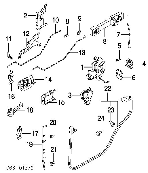 82420AG000 Nissan/Infiniti Петля заднтої двері, правої