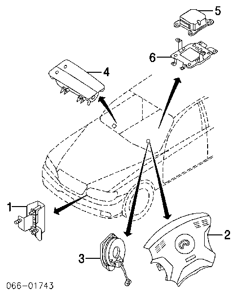 Датчик кута повороту кермового колеса 47945AR200 Nissan/Infiniti