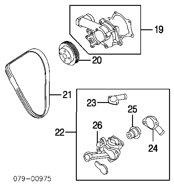 Купити 2510038002 Hyundai/Kia Насос охолоджуючої рідини