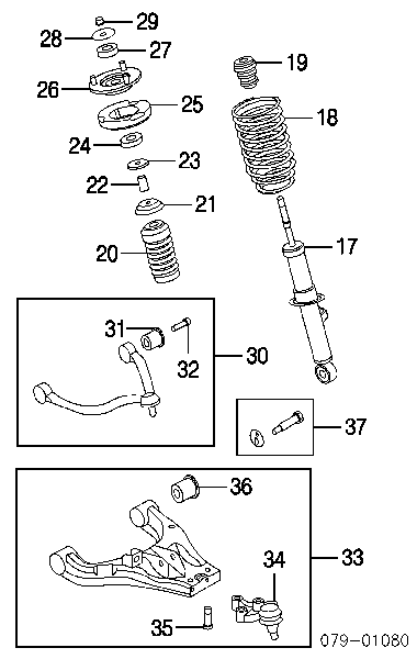 Купити 545703E000 Hyundai/Kia Кульова опора, нижня