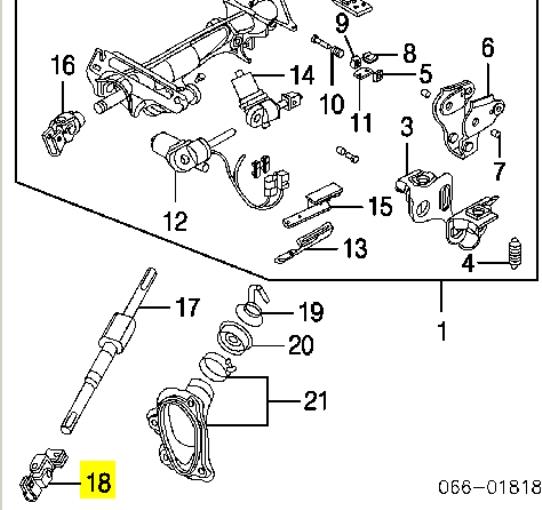 Карданчик вала рульової колонки, нижній Q-fix Q0330012 ціна, від 31.36 USD