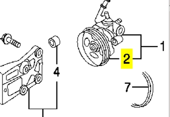 49132AR00A Nissan шків насосу гідропідсилювача керма (гпк)