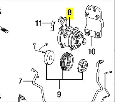 Купити 883203314084 Toyota Компресор кліматичної установки