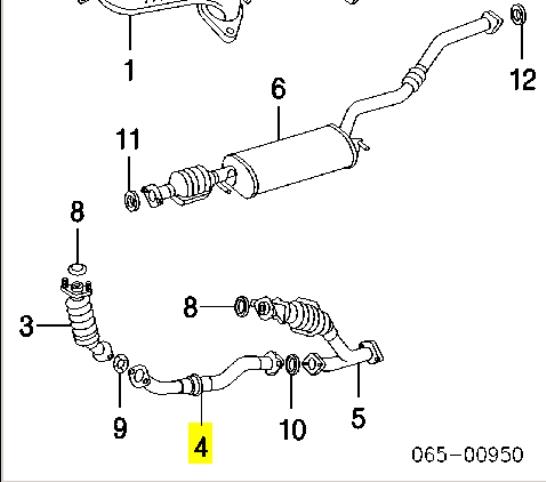 Глушник, передня частина Toyota 1745020072 ціна, від 63.35 USD