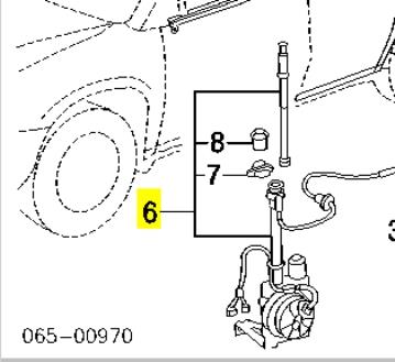 Антена автомобильна Toyota 863000W030