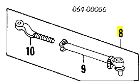 NTC9607 Land Rover Тяга рульова центральна передня