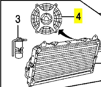 Вентилятор/крильчатка радіатора кондиціонера Land Rover Discovery 2 (LJ ,LT) (Land Rover Діскавері)