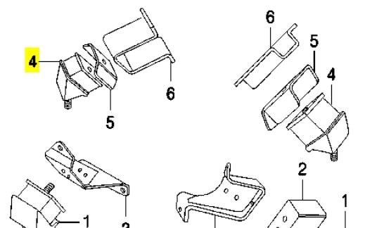Купити LR173868 Land Rover Подушка трансмісії (опора коробки передач), права