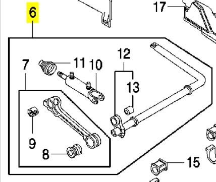 RBL101121 Land Rover Стабілізатор передньої підвіски