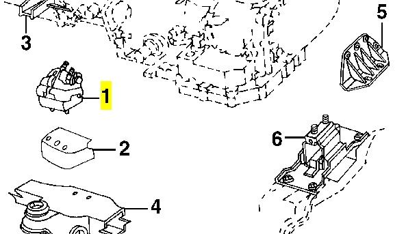 Права подушка двигуна Chrysler 4593184 ціна, від 0.02 USD