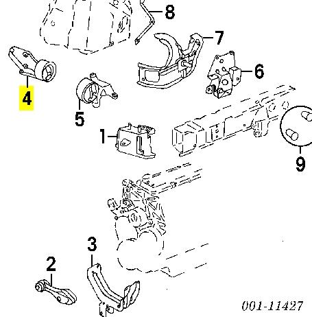 22112837 General Motors подушка (опора двигуна, передня)