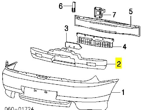 Купити 866202C020 Hyundai/Kia Абсорбер (наповнювач) бампера заднього