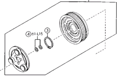 Шків компресора кондиціонера MAZDA BP4S61L20