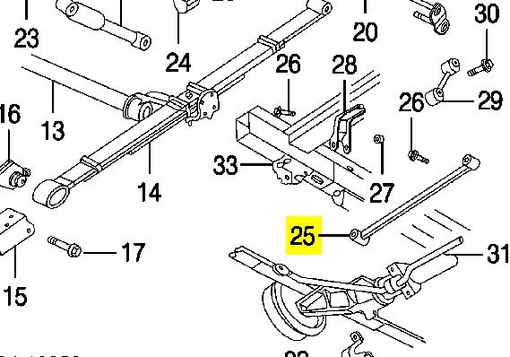 04684349 Chrysler Тяга поперечна реактивна задньої підвіски