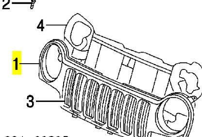 55156608AA Chrysler Решітка радіатора
