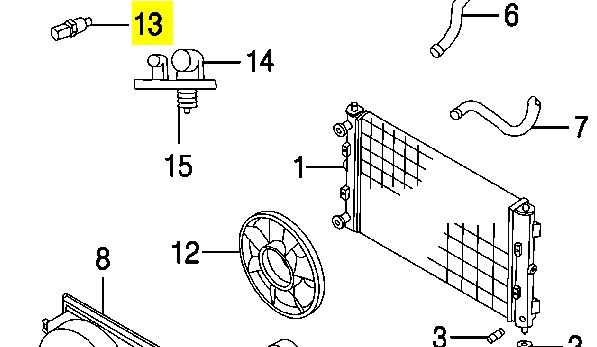Купити 5269870AB Chrysler Датчик температури охолоджуючої рідини